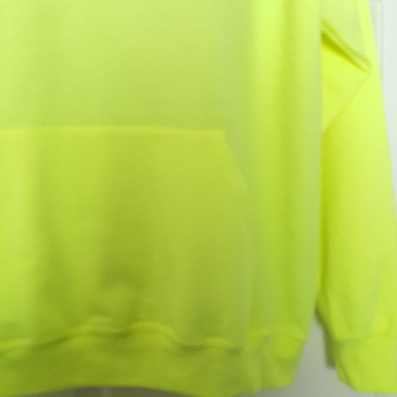 New Men's Fleece Pullover Hoodie Sweatshirt, Size L Yellow . - Picture 6 of 10